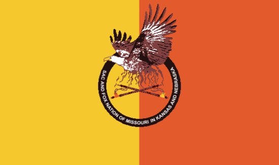 Tribal Flag for the Nemehahaki band of the Sac and Fox Nation